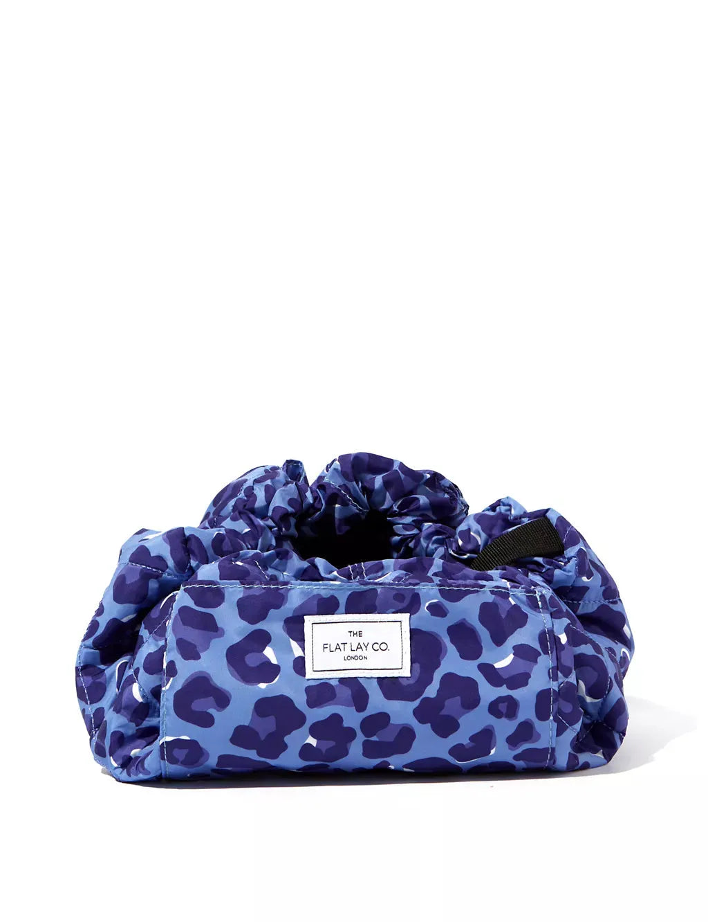 Blue Leopard Full Size Flat Lay Makeup Bag - McGrocer