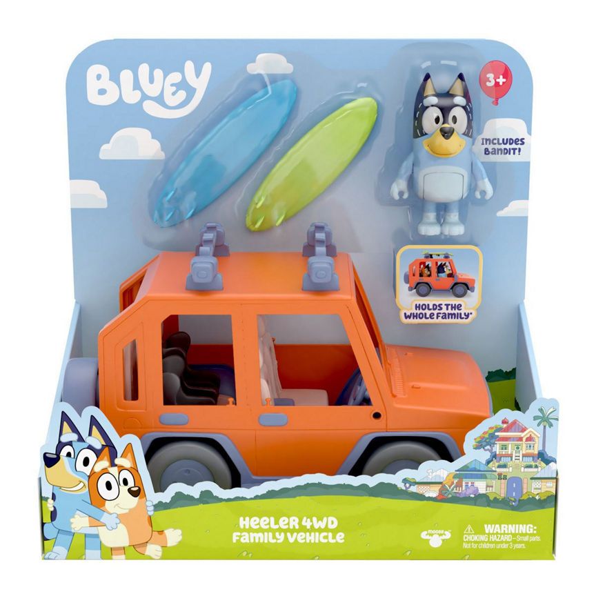 Bluey Heeler Family Vehicle - Includes Bluey Figure (Age 3+ Years) - McGrocer