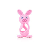 Bobbie Bunny Baby Teether Toy Rose Pink - McGrocer