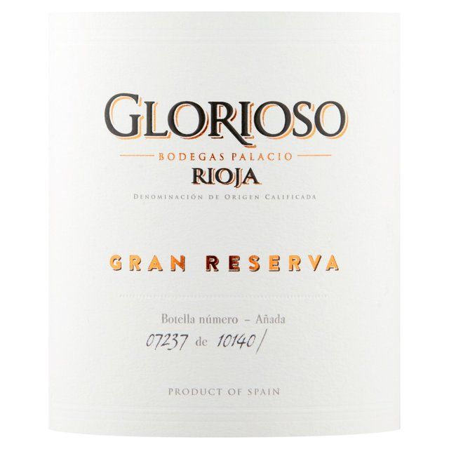 Bodegas Palacio Glorioso Gran Reserva   75cl - McGrocer