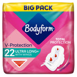 Bodyform CourV Ultra Long Sanitary Towels Wings Pack x22 - McGrocer