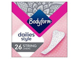 Bodyform Dailies String Panty Liners 26 pack - McGrocer