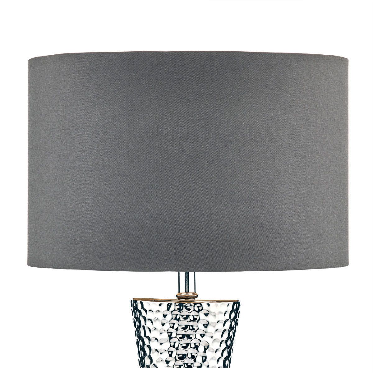 Bokara Hammered Effect Ceramic Table Lamp - McGrocer