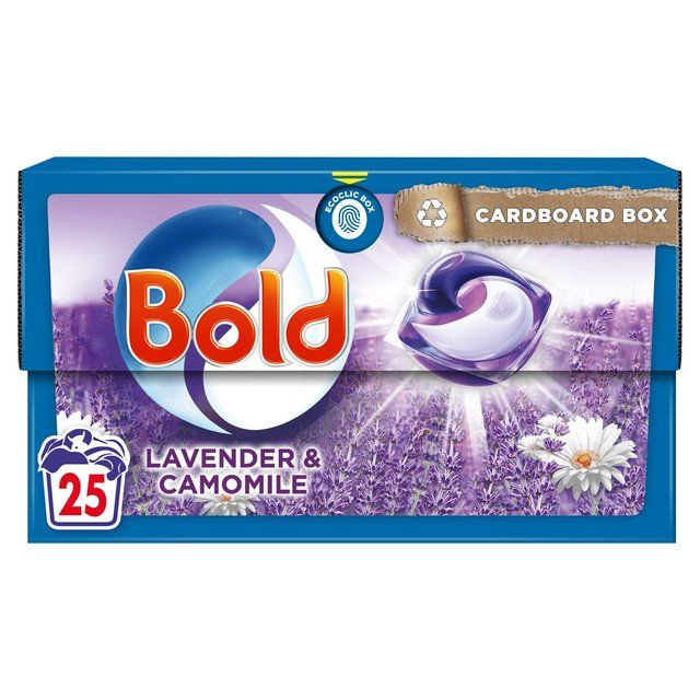 Bold 3in1 Pods Washing Capsules Lavender & Camomile 25 Washes 25 per pack - McGrocer