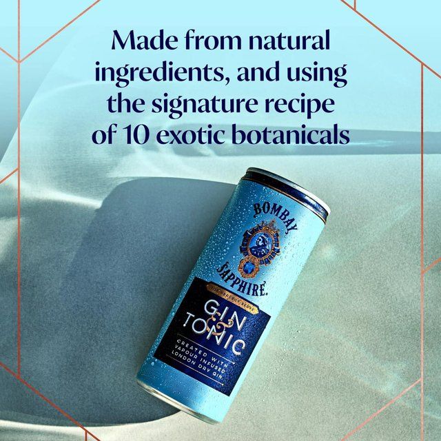 Bombay Sapphire Gin & Tonic Premix Cocktail 250ml - McGrocer