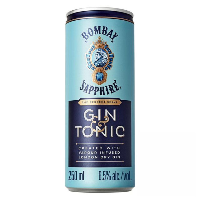 Bombay Sapphire Gin & Tonic Premix Cocktail 250ml - McGrocer
