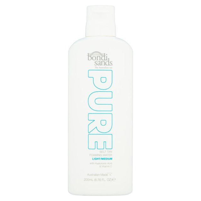 Bondi Sands Pure Self Tan Foaming Water Light/Medium 200ml   200ml - McGrocer