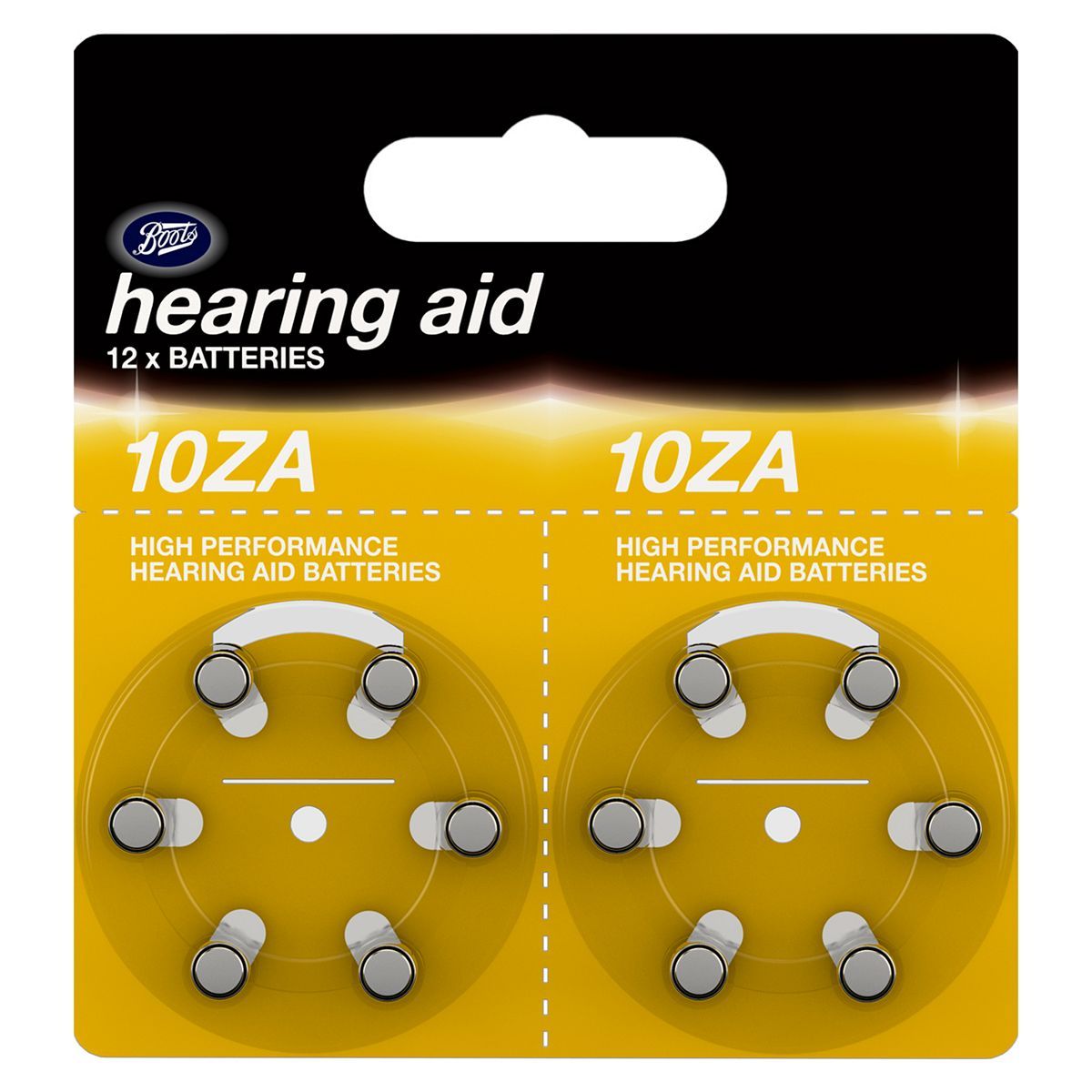 Boots 10ZA Hearing Aid Battery - pack of 12 batteries - McGrocer