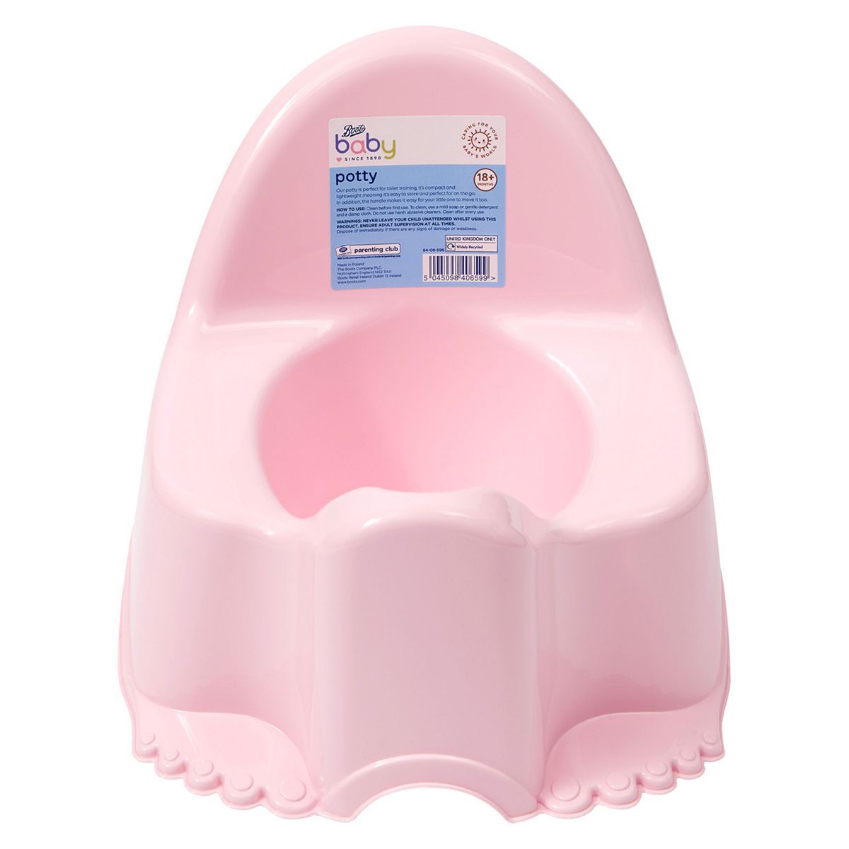 Boots Baby Potty - Pink - McGrocer