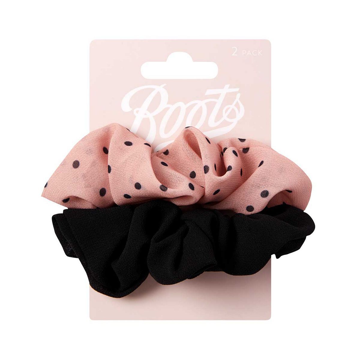 Boots Black and Print Scrunchie 2 pk - McGrocer