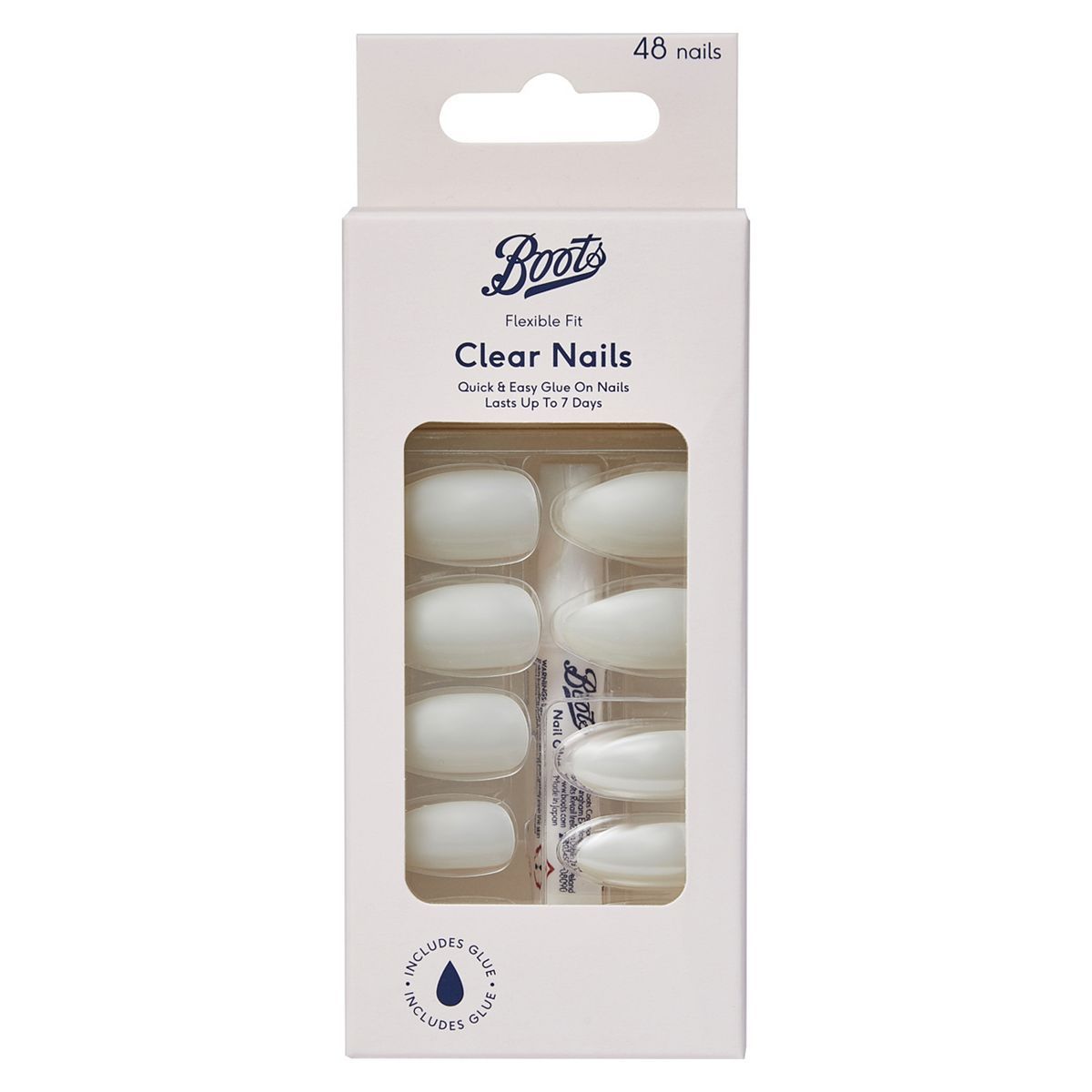 Boots Clear Nails - Almond 48 pk - McGrocer