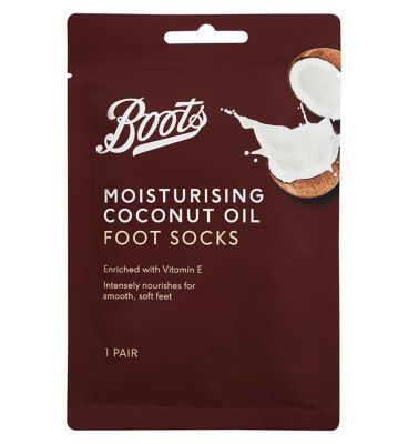 Boots Coconut Oil Moisturising Foot Socks - 1 pair - McGrocer