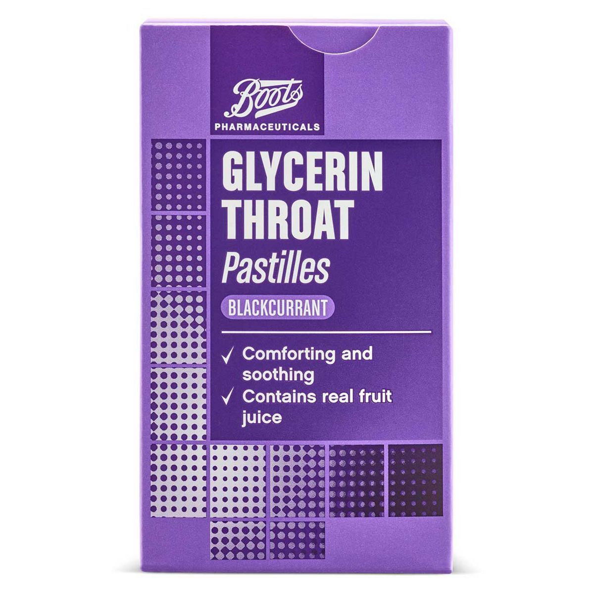 Boots Glycerin Throat Pastilles Blackcurrant - 45g - McGrocer