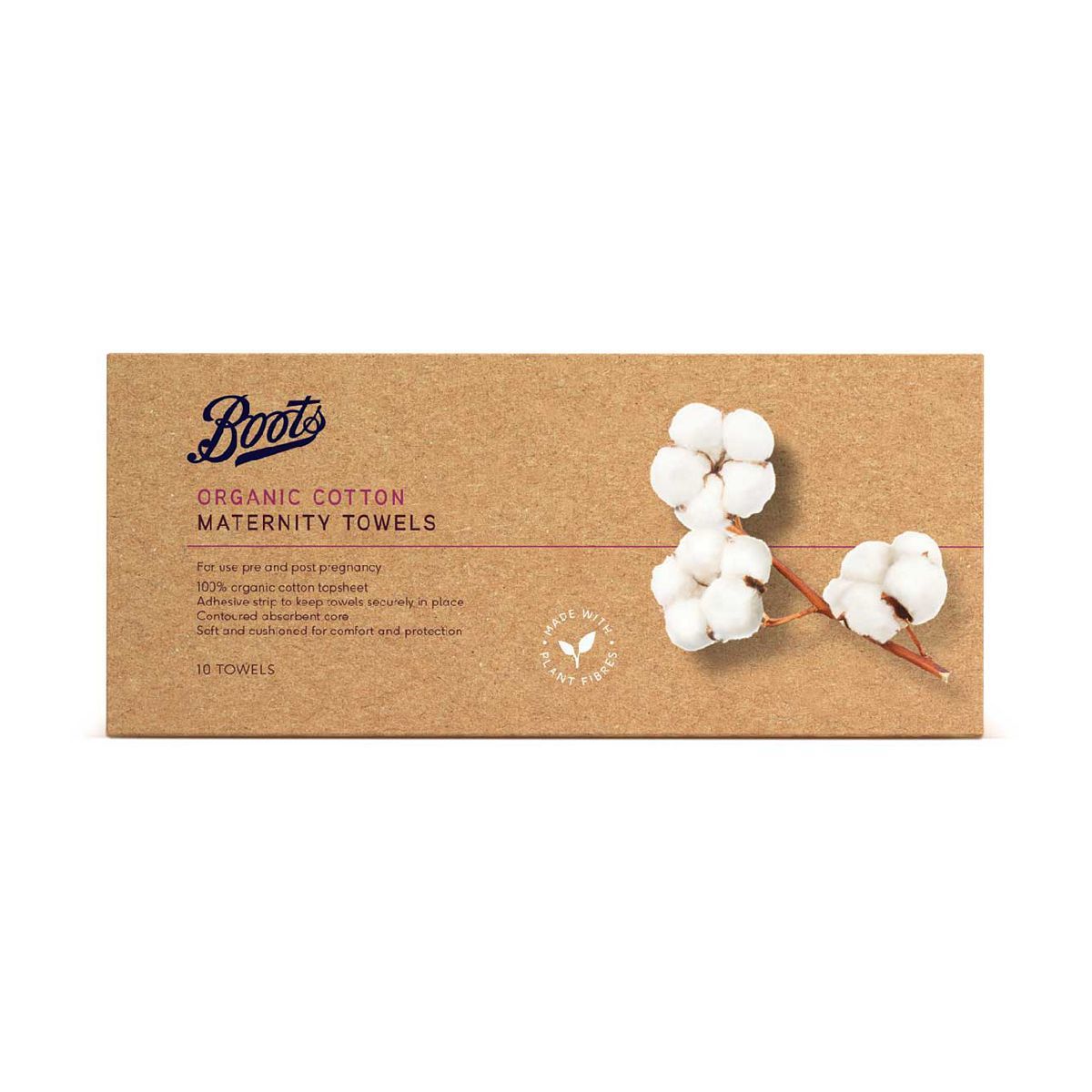 Boots Organic Cotton Maternity Towels 10pk - McGrocer