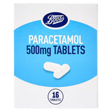 Boots Paracetamol 500mg Tablets 16 Tablets - McGrocer