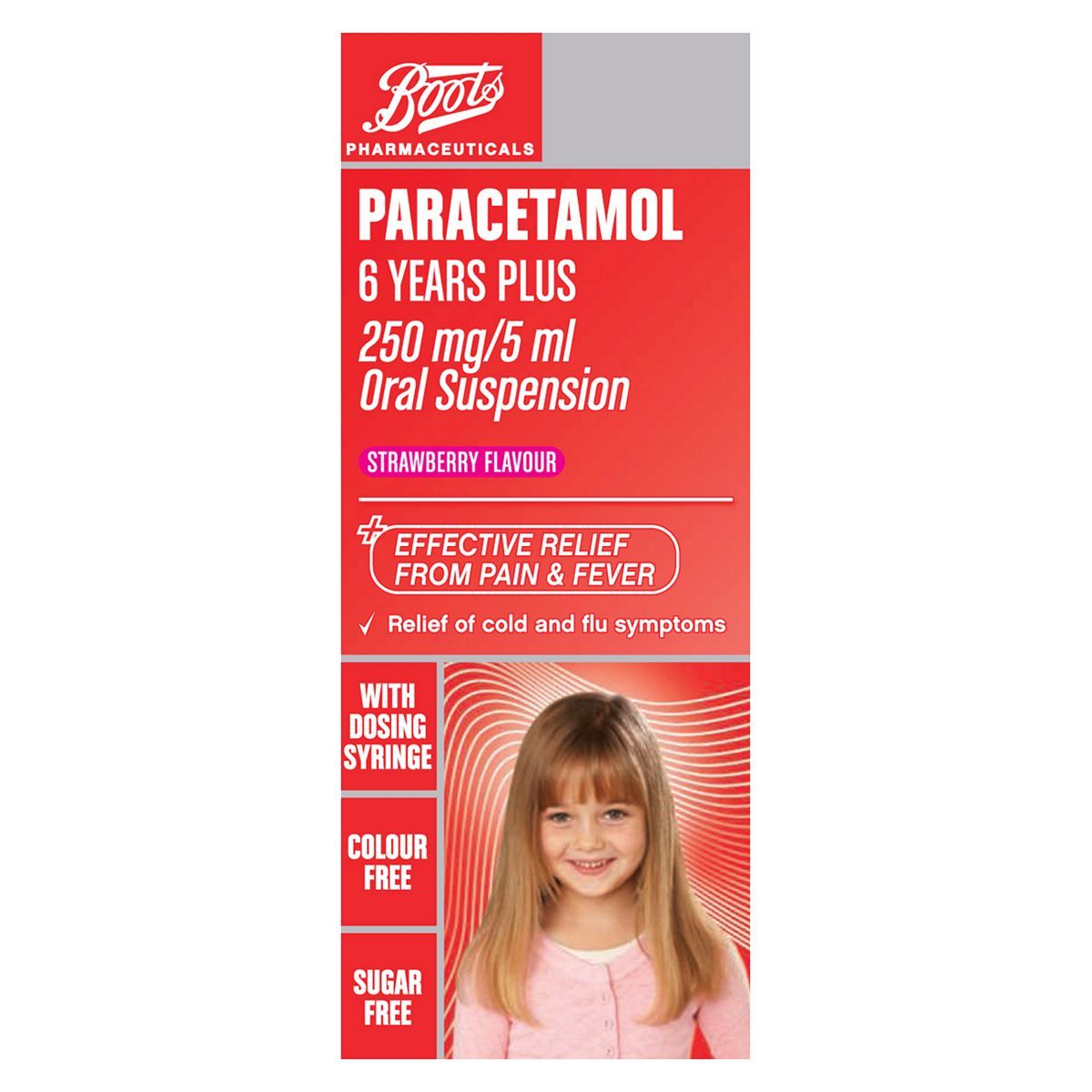 Boots Paracetamol 6 Years Plus 250 mg/5 ml Oral Suspension – 80 ml - McGrocer