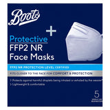 Boots Protective FFP2 NR Face Masks 5 Single Use Respirators - McGrocer