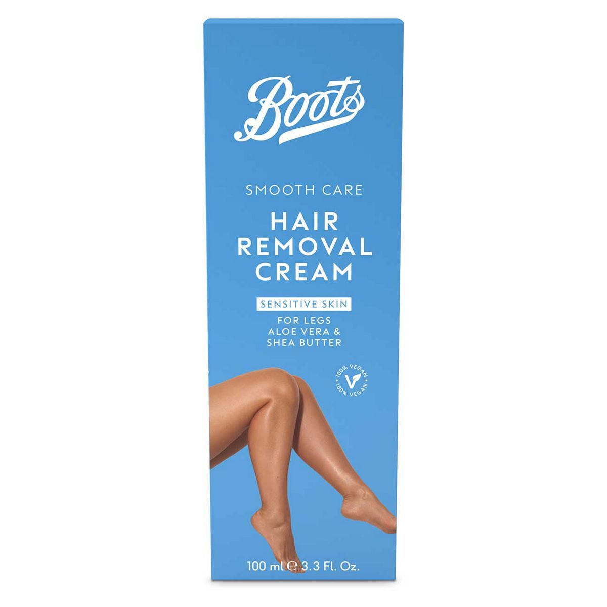 Boots Smooth Care Legs Hair Removal Cream Sensitive Skin 100ml - McGrocer