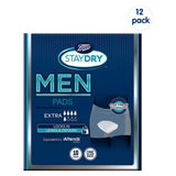 Boots Staydry Men Extra Pads - 120 Pads (12 Pack Bundle) - McGrocer
