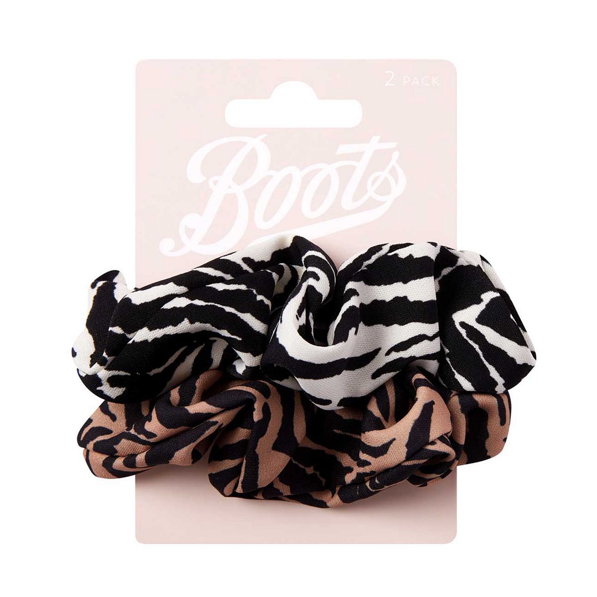 Boots Zebra Print Scrunchies 2 pk - McGrocer