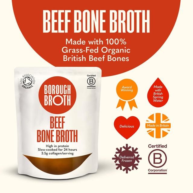 Borough Broth Co.Organic Beef Bone Broth Large Pack 1kg - McGrocer
