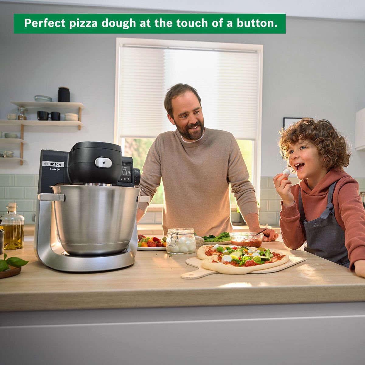 Bosch Series 6 Intelligent Sensing Integrated Scale Stand Mixer, MUMS6ZM00G - McGrocer