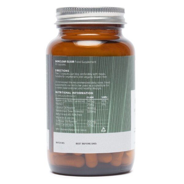 Botanycl Skinclear Elixir - 60 Vegan Capsules For Women - McGrocer