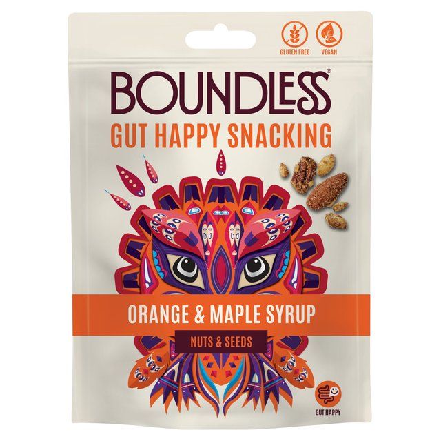 Boundless Orange & Maple Syrup Nuts & Seeds Sharing Bag   90g - McGrocer