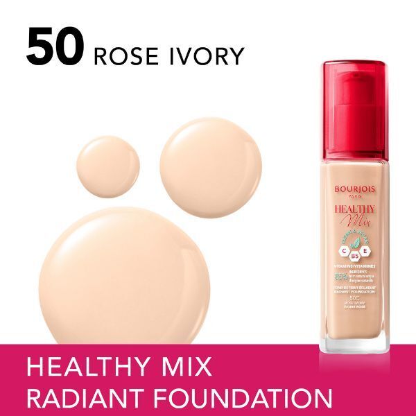 Bourjois Healthy Mix Anti-Fatigue Foundation Rose Ivory