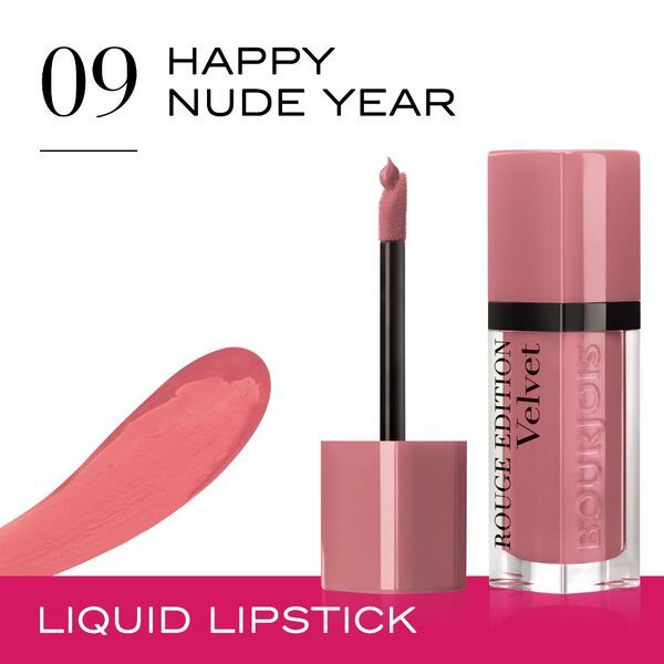 Bourjois Rouge Edition Velvet Lipstick Happy Nude Year