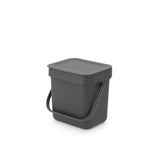 Brabantia 3 Litre Grey Sort & Go Waste Bin