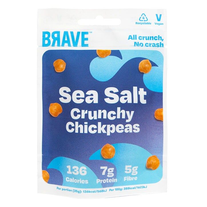 BRAVE Crunchy Chickpeas Sweet Chilli 35g Sea Salt & Vinegar