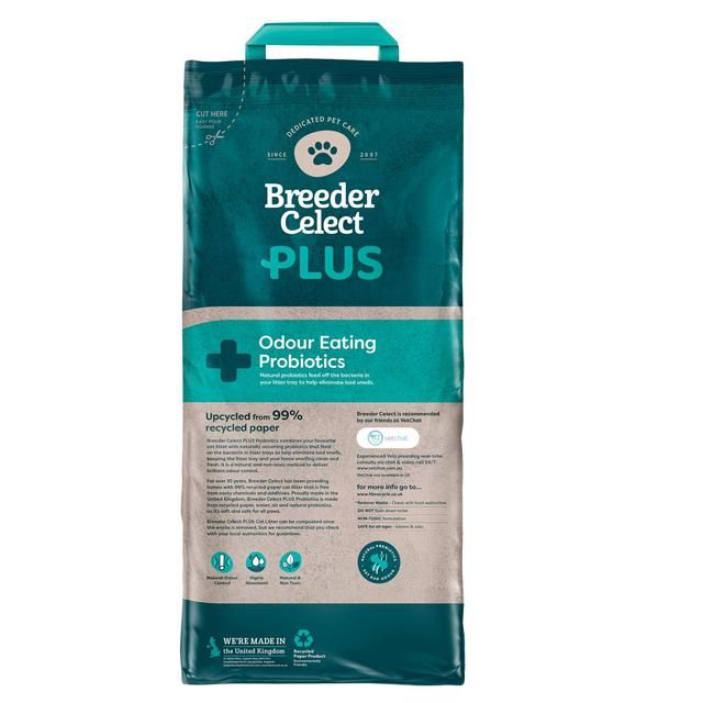 Breeder Celect Pro-Biotic Paper Cat Litter 10L