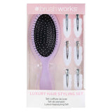 Brushworks Luxury Purple Hair Styling Set