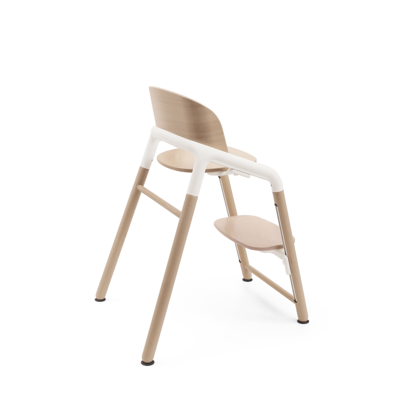 Bugaboo Giraffe highchair base neutral wood white, imported from the UK