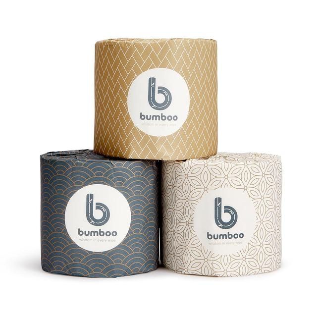 Bumboo Luxury Bamboo Toilet Tissue - Extra Long Rolls 24 per pack