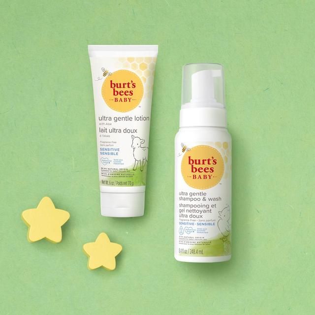 Burt's Bees Baby Unfragranced Foaming Shampoo & Wash for Sensitive Skin