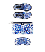 Harrods Dolce&Gabbana Casa Majolica Slippers and Sleep Mask Travel Set- Buy online at McGrocer