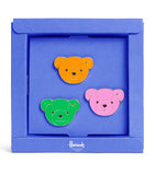 Harrods bear pin badge set of 3, UK version