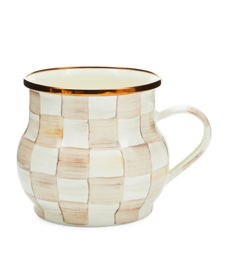 MacKenzie-Childs Mocha Check mug, UK version