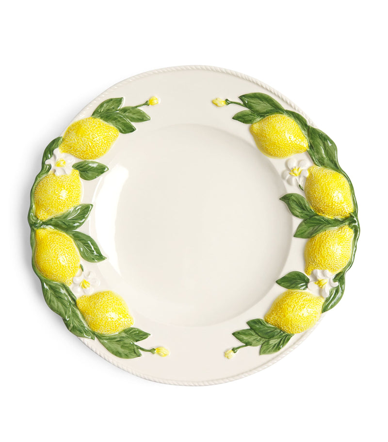 Les-Ottomans lemon ceramic plate 19cm - British product