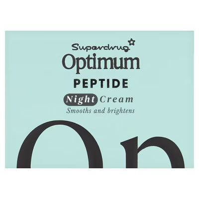 Superdrug Optimum Peptide Night Cream Anti-Ageing Formula 50ml- Buy online at McGrocer