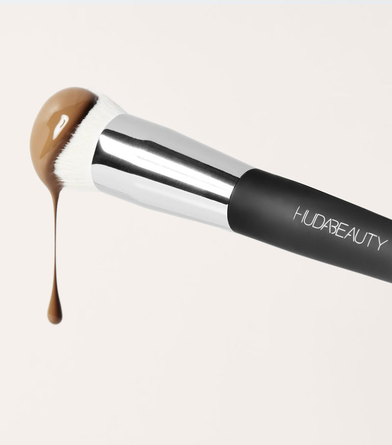 Huda Beauty easy blur makeup brush in two sizes, UK version