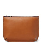 Aspinal of London large leather Ella pouch, imported from the UK