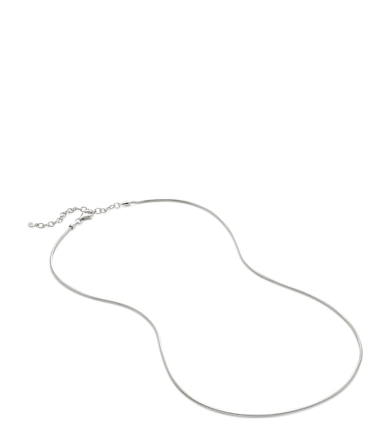 Monica Vinader sterling silver curb link chain necklace, UK version