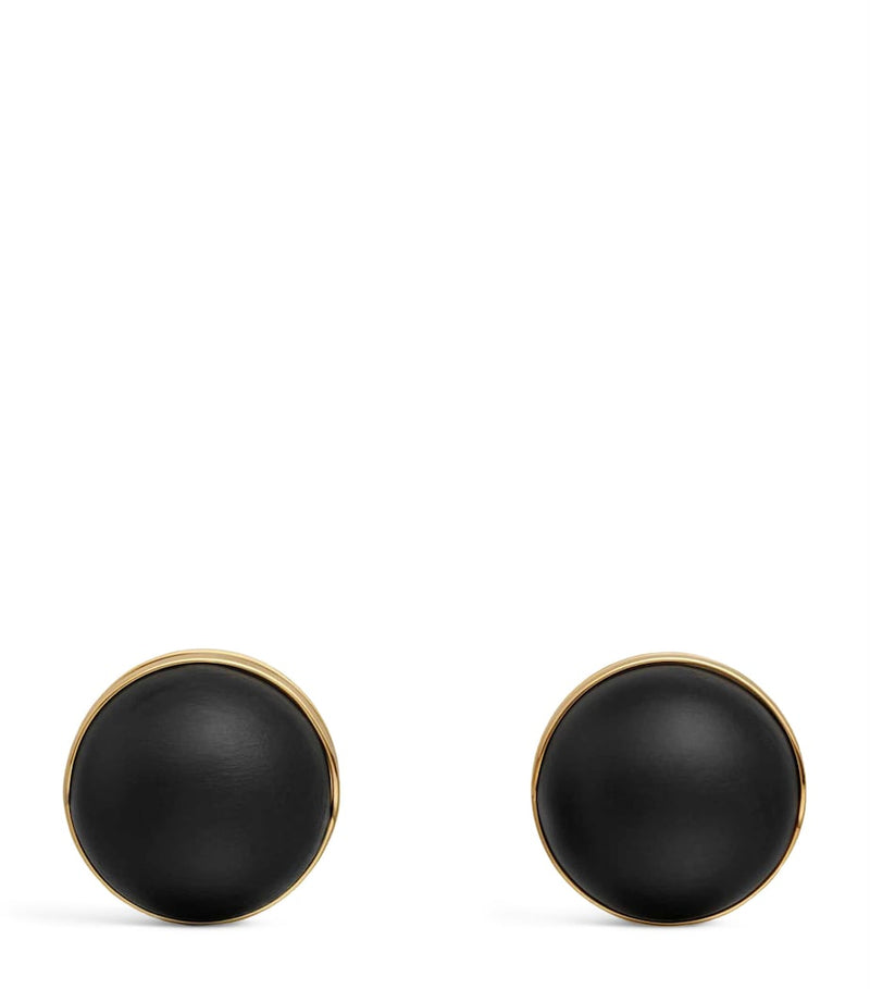 Alaïa wood sphere earrings 28cm (British brand)
