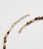 Monica Vinader gold vermeil gemstone beaded necklace, UK version