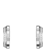 Harrods Chopard Ice Cube White Gold and Diamond Earrings- Buy online at McGrocer