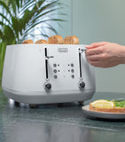 De'Longhi Eclettica four-slot toaster with extra lift function - British product