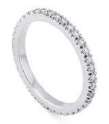 Harrods Boodles Platinum and Diamond Vintage Half-Hoop Wedding Band- Buy online at McGrocer